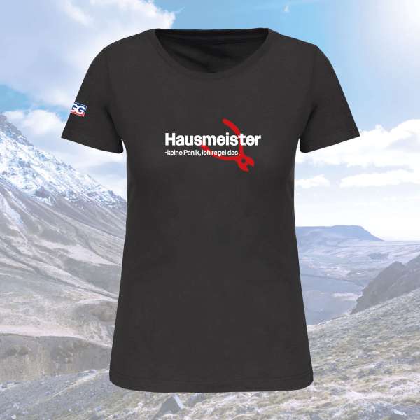 Damen T-Shirt BIO-BW "Hausmeister"