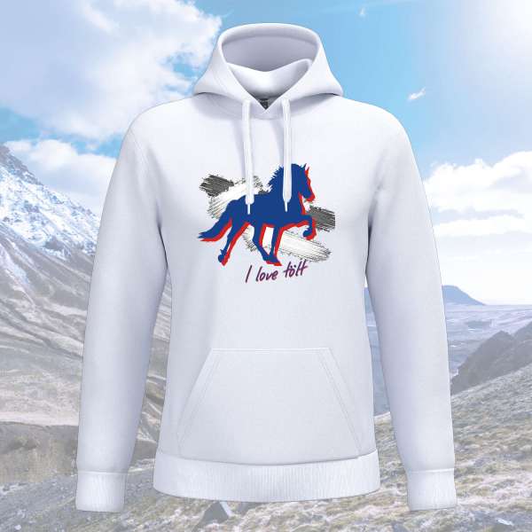 Herren Hoodie "I love tölt"