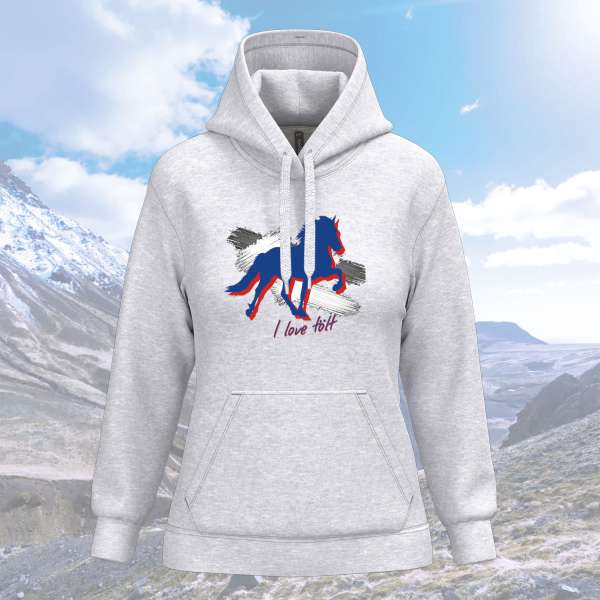 Damen Hoodie "I love tölt"